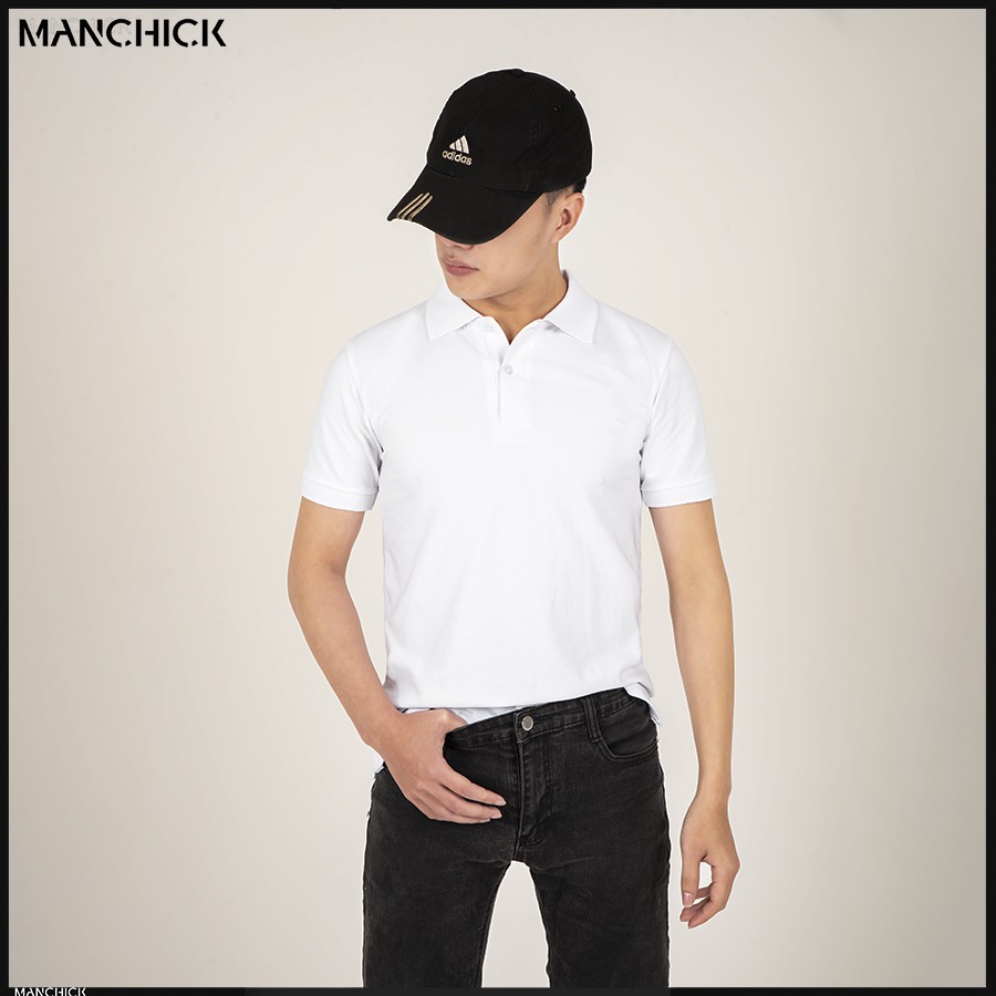 Áo thun Nam POLO trơn Manchick Vải Cotton Cá Sấu Cao Cấp Nhiều Màu Đen, Trắng, Hồng, Đỏ Đô, Xanh Đâm, Xanh Nhạt PL01 | BigBuy360 - bigbuy360.vn