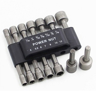 Bộ 14 đầu vặn khẩu các kích cỡ cho khoan chuyên dụng