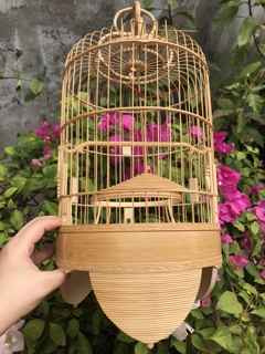Lồng Khuyên Tách Chỉ Dừa – Nan Đều, Thoáng – Phù Hợp Nuôi & Chơi Chim Khuyên