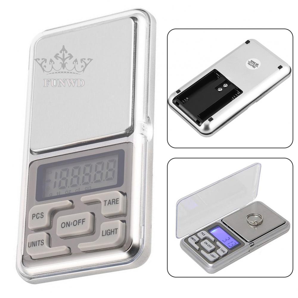 Cân Điện Tử mini Bỏ Túi 1* 200g/300g/500g X 0.01g/0.1g