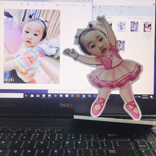 Chibi cho bé trăng trí sinh nhật