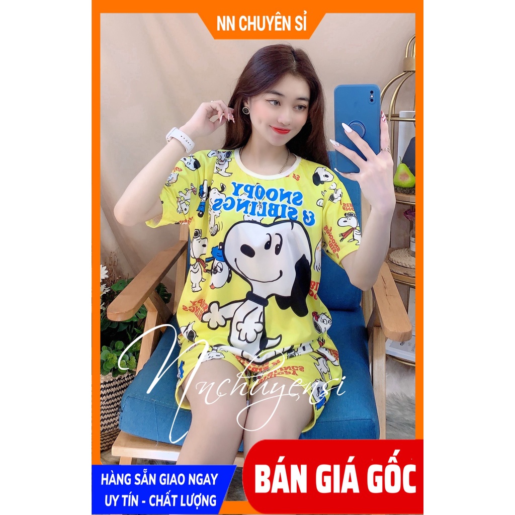 Đồ bộ mặc nhà hoạt hình nam nữ cho bé đến 70kg hình bò sữa doremon chuột mickey siêu nhân gấu panda DBRBD FULL SIZE