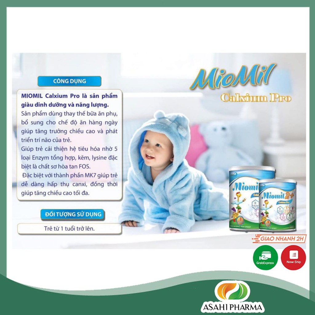 Sữa bột dinh dưỡng giúp trẻ tăng trưởng và phát triển toàn diện MIOMIL Calxium Pro 900g cần thiết sự phát triển của Trẻ