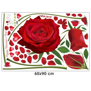 Decal Dán Tường Hoa Hồng
