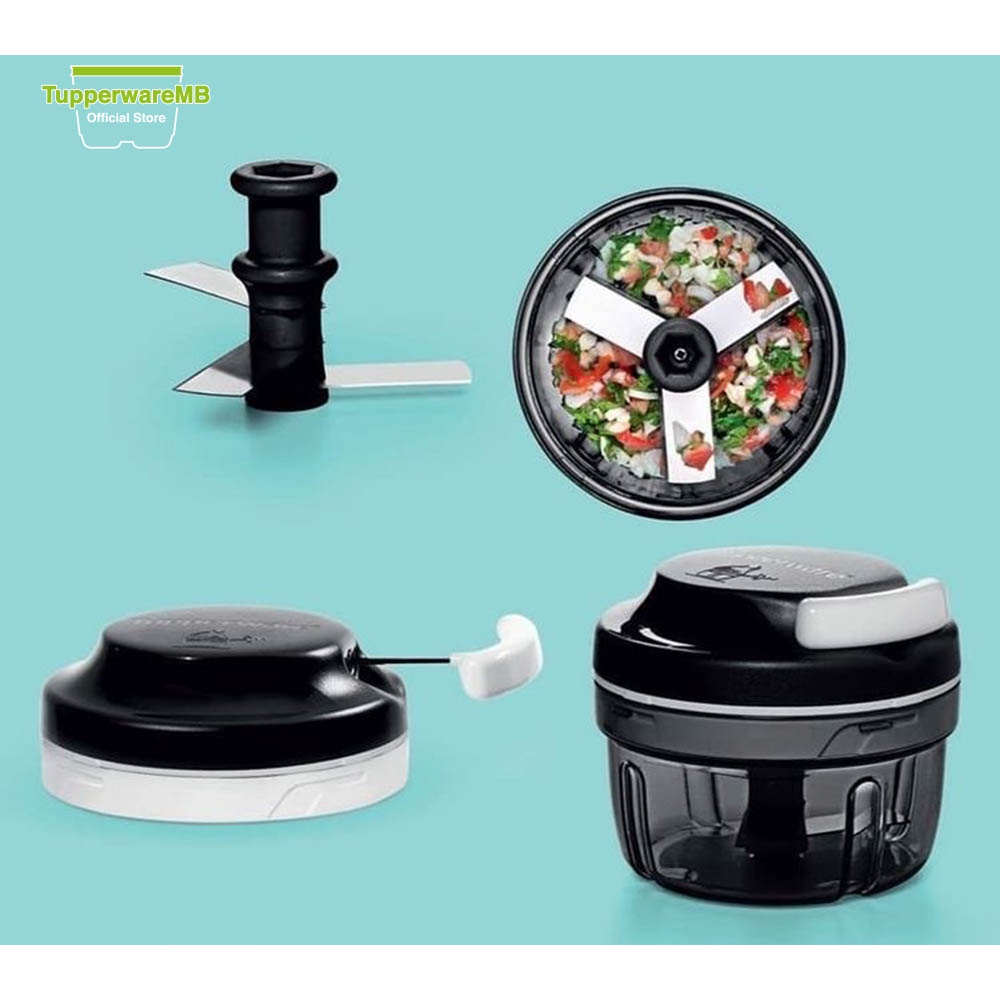 Dụng cụ xay thực phẩm Turbo Chopper TUPPERWARE nhỏ gọn cho nhà bếp tiện dụng đa năng