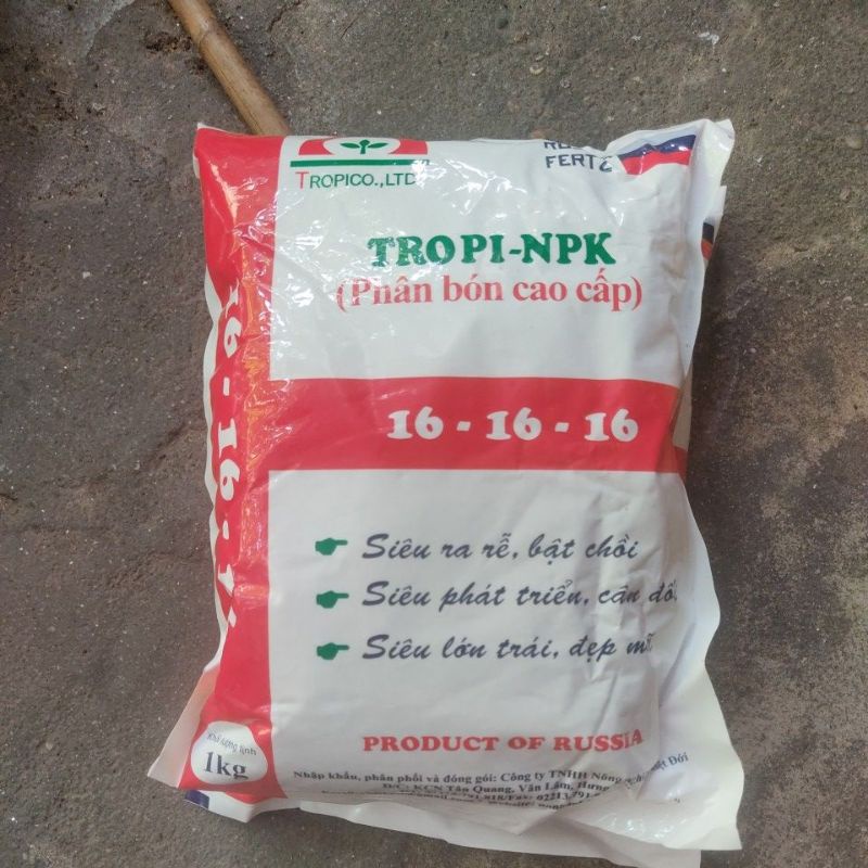 Phân bón cao cấp Premium 16 -16 -16 túi 1kg