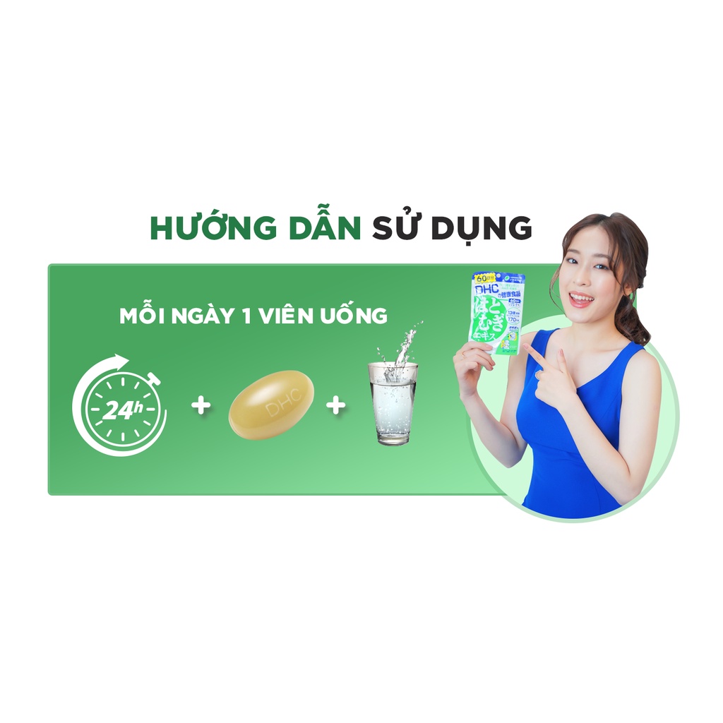 Viên trắng da DHC Nhật Bản bổ sung lúa mạch ý dĩ DHC Adlay Extract