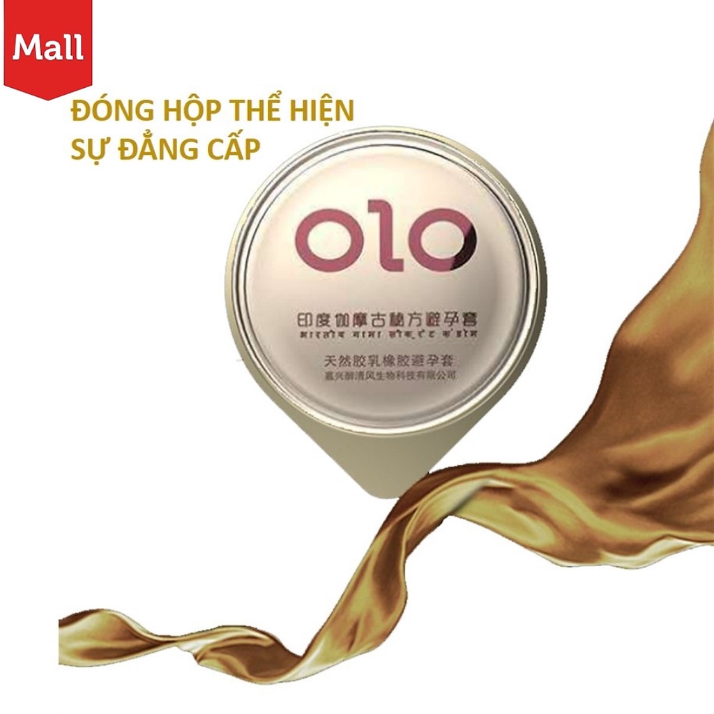 Bao cao su OLO gai India Gamma Formola siêu mỏng, nhiều gel bôi trơn, kéo dài thời gian quan hệ - Hộp 10 bcs
