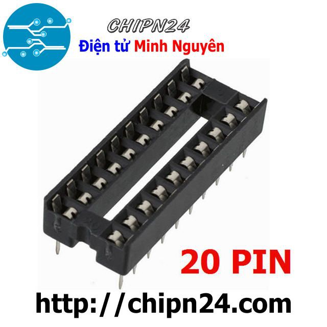 [5 CÁI] ĐẾ IC 20P (DIP20)