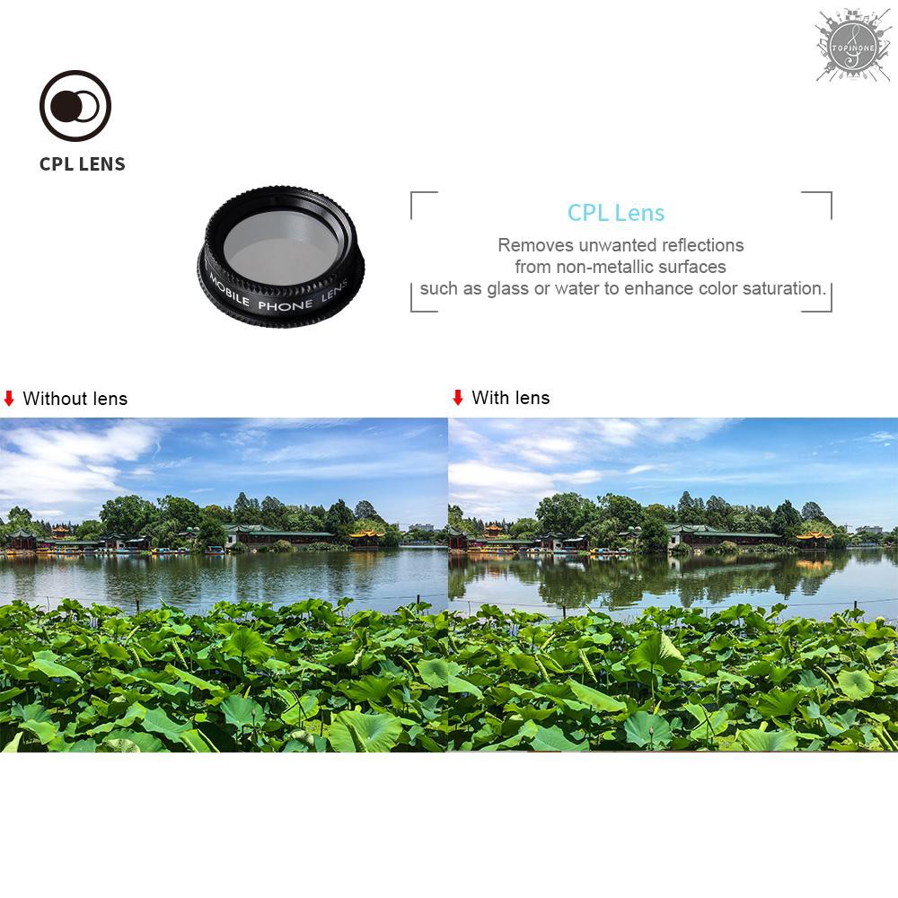 Lens APEXEL APL-DG7 7 trong 1 198° 0.36X CPL 2X chuyên dụng chất lượng