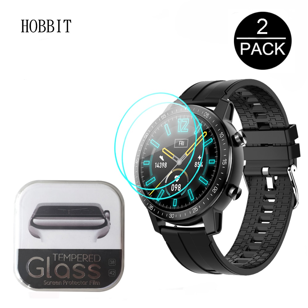 2PCS 2.5D Clear Scratch Resistant Guard Film For SENBONO S30 2020 Smart Watch Screen Protector Tempered Glass For SENBONO S30
