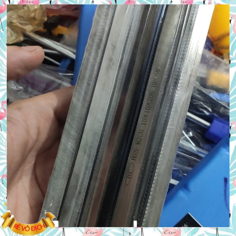 Dao thép gió vuông Đài Loan size 18x18x200mm, gió vuông 18mm cao cấp, hàng loại tốt