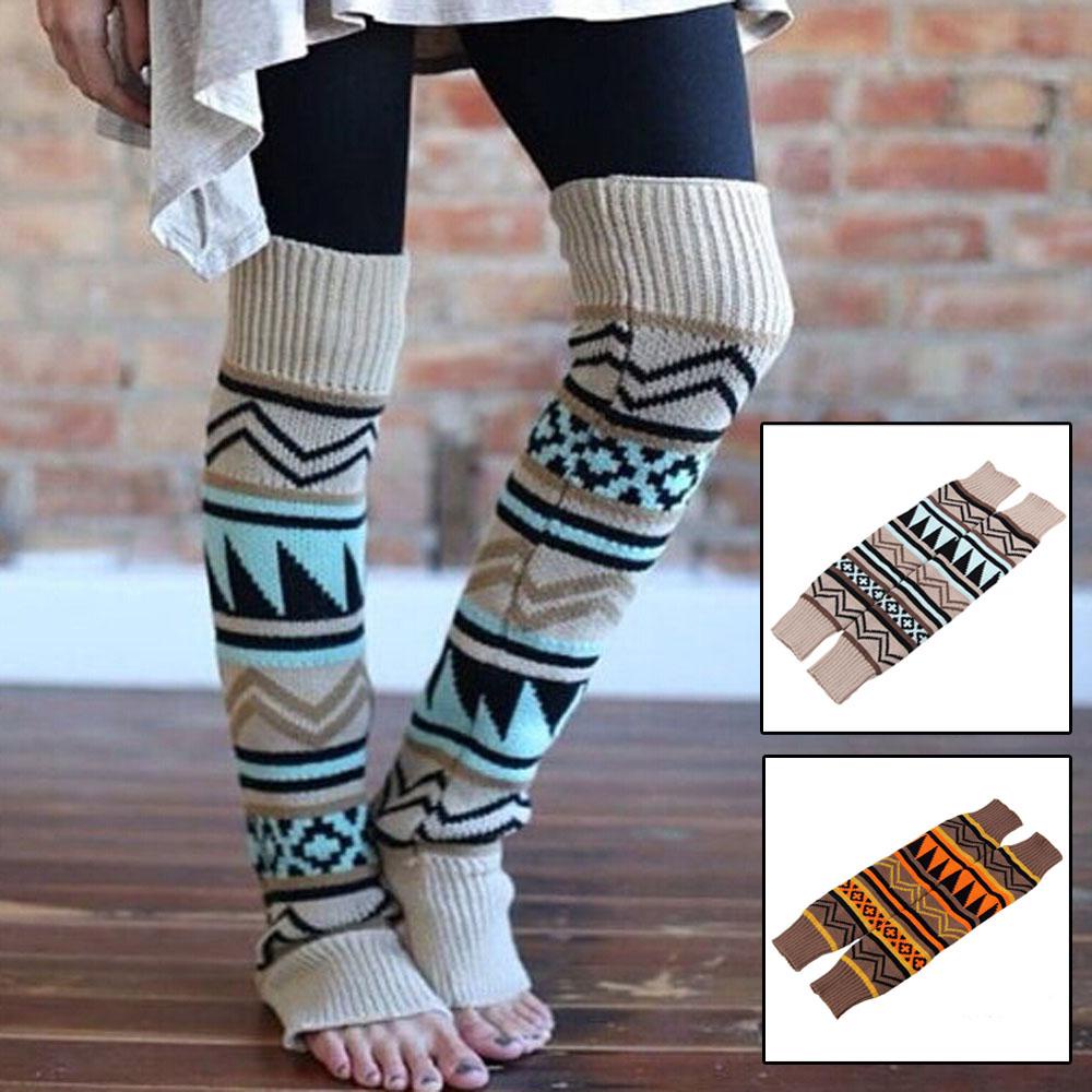 Vỏ Bọc Giày Bốt Đan Len Phong Cách Bohemia Thời Trang Cho Nữ