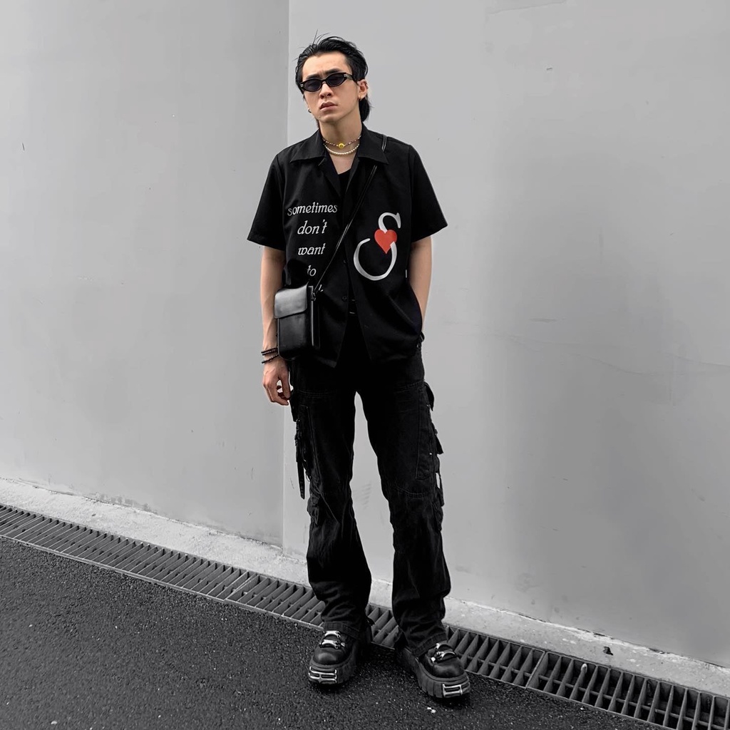 Áo Sơmi Cuban Shirt Sometime Don't Want To Think Kiểu Dáng Unisex Nam Nữ