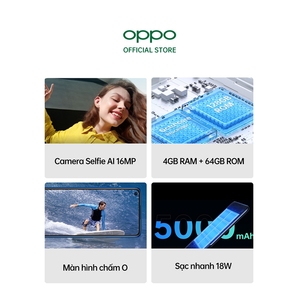 Điện thoại OPPO A55 (4GB/64GB) - Hàng Chính Hãng