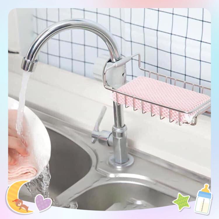 Giá inox để giẻ rửa bát
