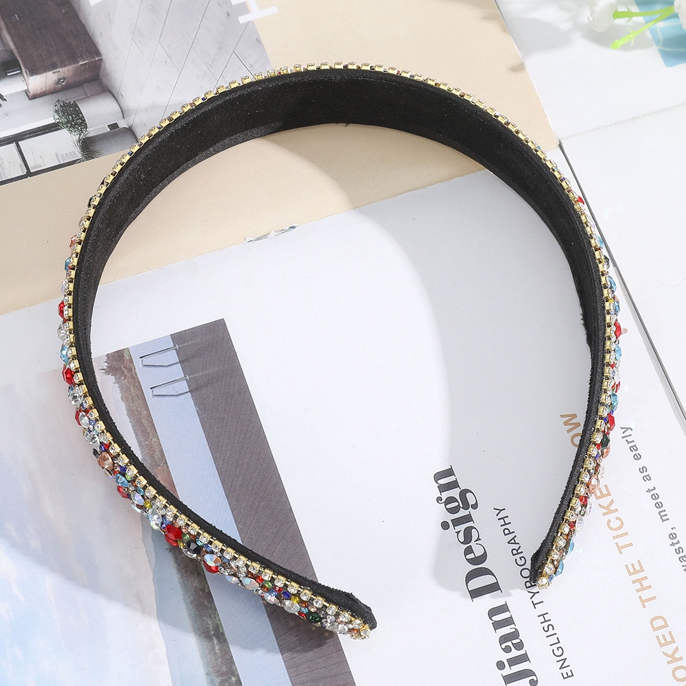 Băng đô cài tóc đính đá lấp lánh xinh xắn cho nữ