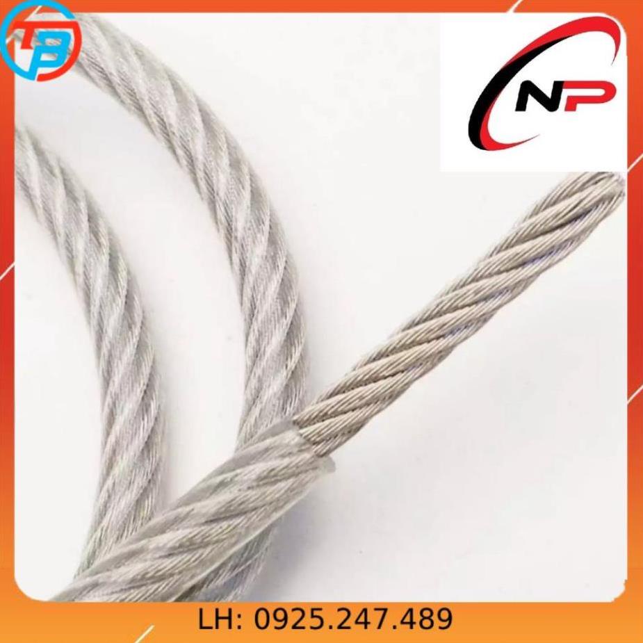 50 Mét cáp bọc nhựa 6mm.chịu lực tốt,chống rỉ sét...kimkhinhatphat