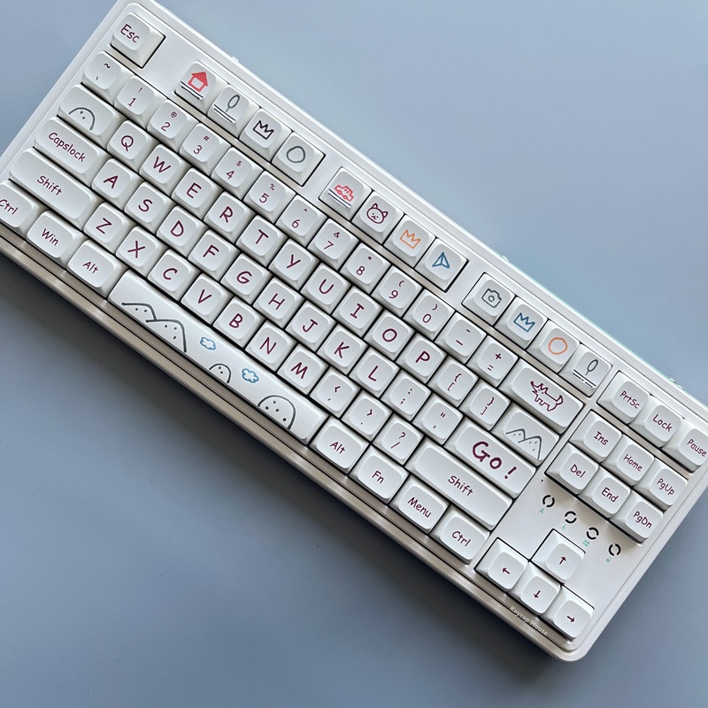 Graffiti Keycap XDA Cấu hình PBT Dye Phụ Bàn phím cơ Keycap 127 Phím