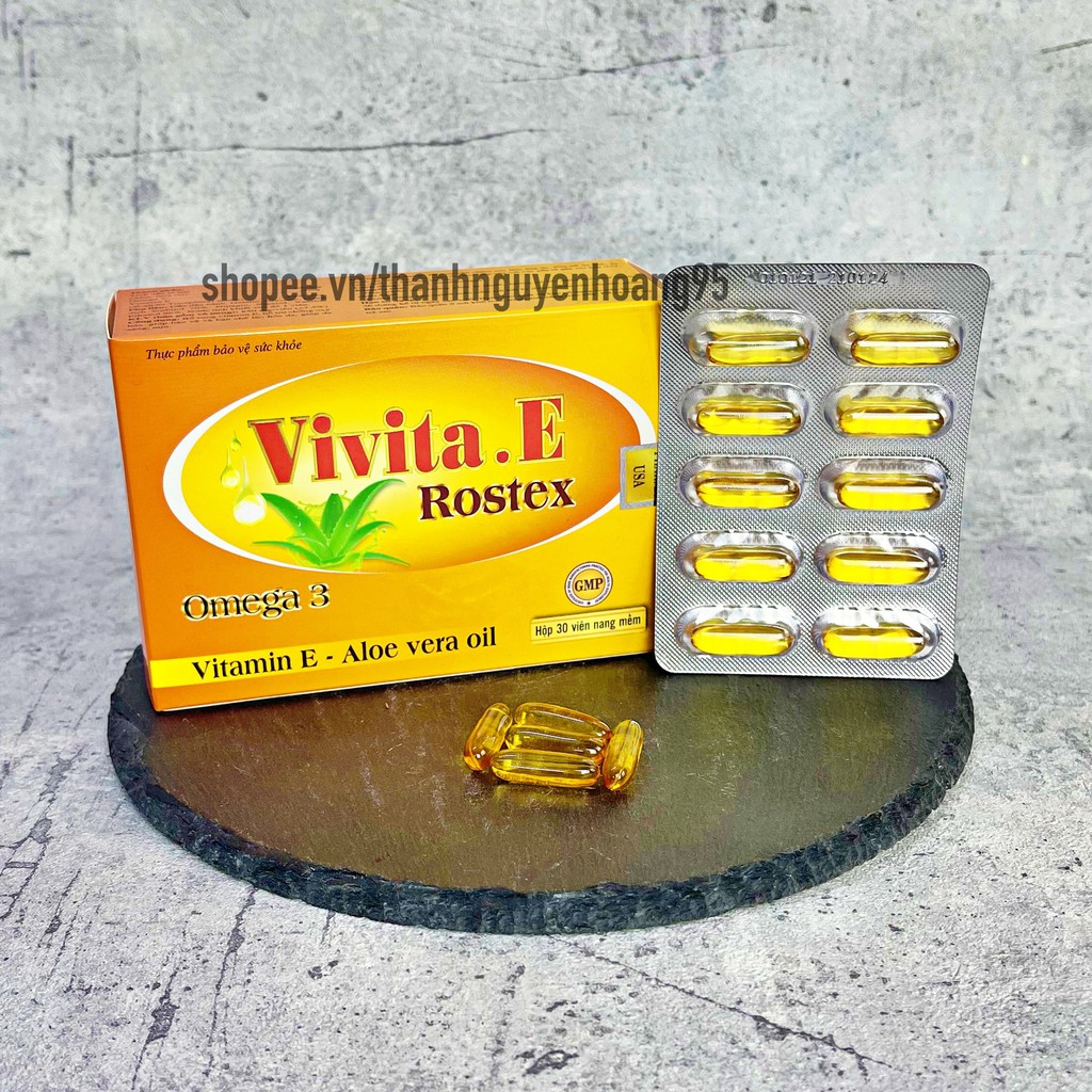Vitamin E VIVITA E rostex tinh chất lô hôi, giúp đẹp da sáng da, chống lão hoá