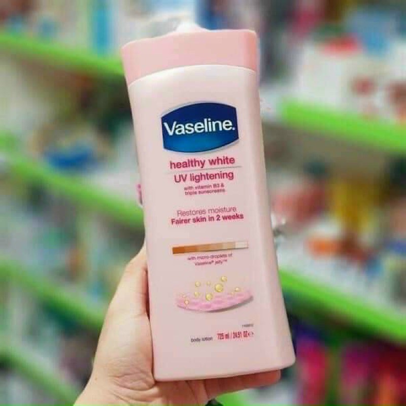 [Cam kết chính hãng] Sữa dưỡng thể Vaseline Healthy White UV Lightening 725ml Mỹ 🇺🇸