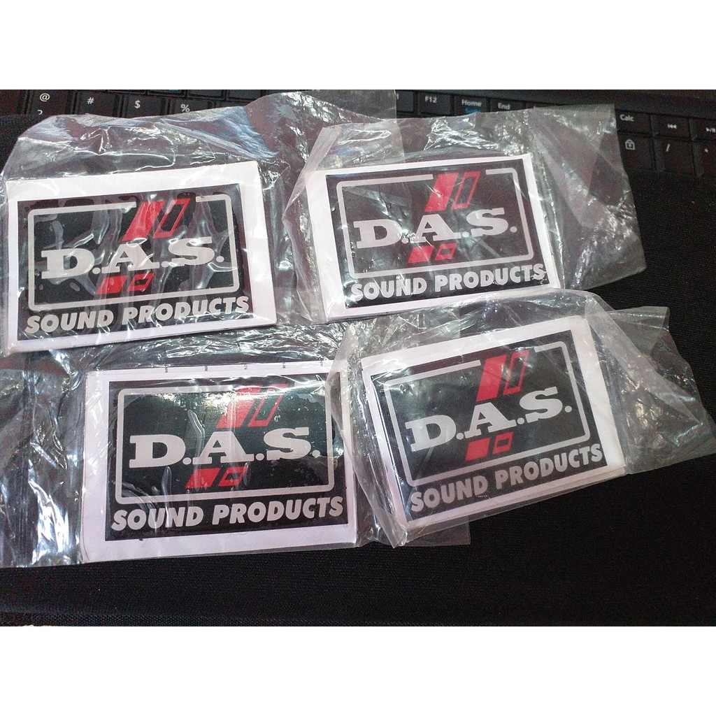 TEM LOA THƯƠNG HIỆU DAS -DÁN THÙNG LOA-GIÁ 1 CẶP