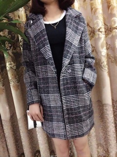 Áo dạ vest kẻ Sang Chảnh