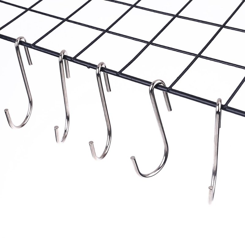 Set 10 Móc Treo Đồ Hình Chữ S Bằng Thép Không Gỉ
