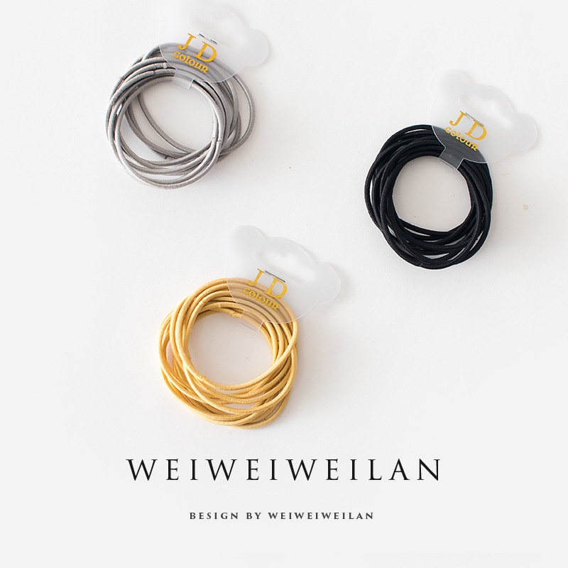 [Bộ 10] Dây Buộc Tóc Dây Cột Tóc Nhiều Màu Phụ Kiện Thời Trang Cho Nữ AB045