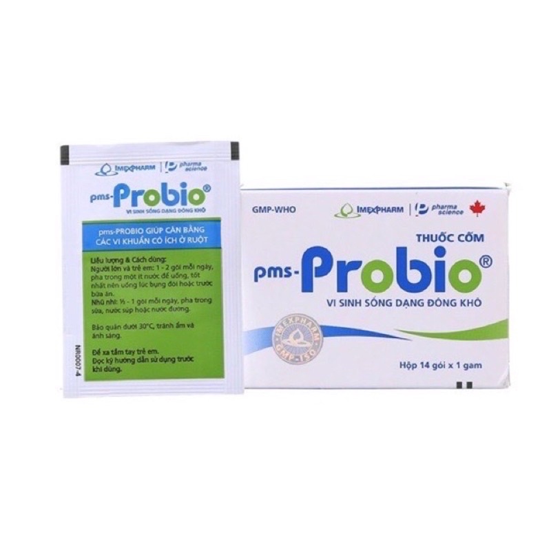 Men tiêu hóa Probio IMP tăng cường hệ vi sinh đường ruột , giảm đầy bụng, ợ hơi Hộp 14 gói