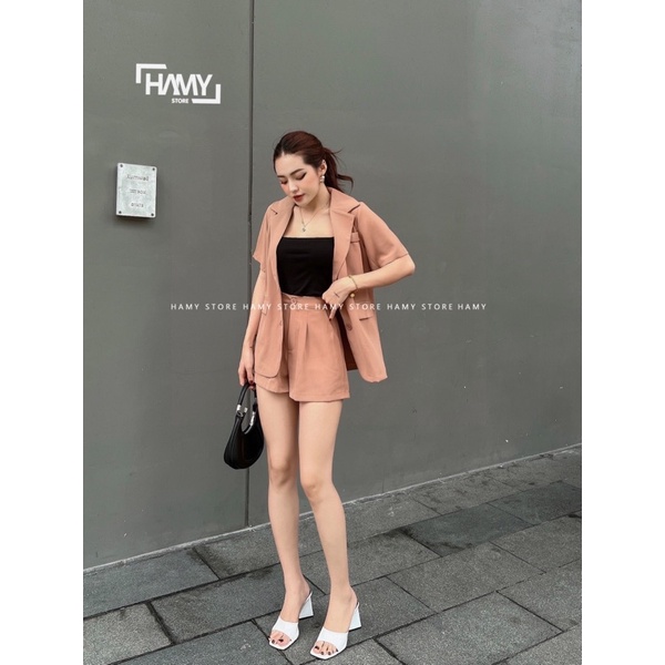 Sét Vest Áo Tay Ngắn