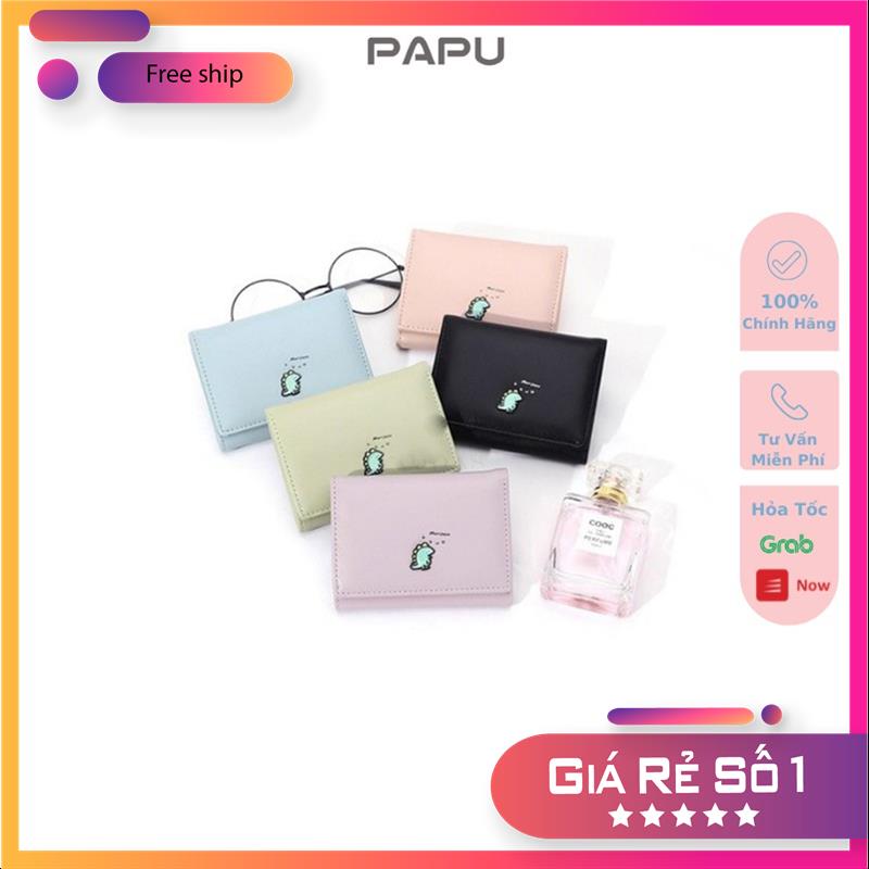 Ví nữ mini nhỏ cầm tay PaPu VN22 khủng long monster siêu dễ thương MSP90729