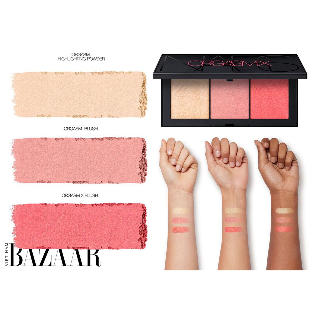 Phấn má Nars Orgasm X Cheek Palette