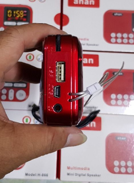 MÁY NGHE NHẠC THẺ NHỚ USB RADIO NGHE KINH AHAN-H866