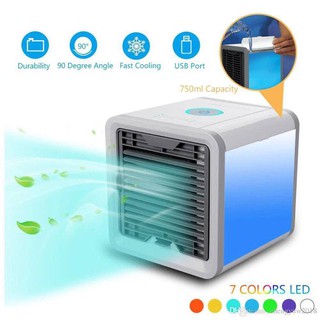 Quạt điều hòa làm mát hơi nước USB đèn Led 7 màu bền đẹp