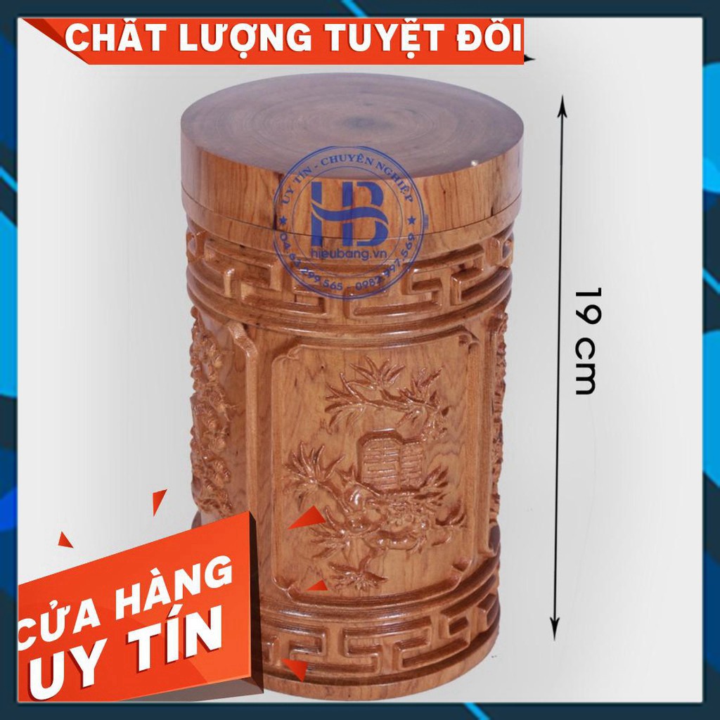 Hộp đựng trà gỗ bách xanh Tùng Cúc Trúc Mai