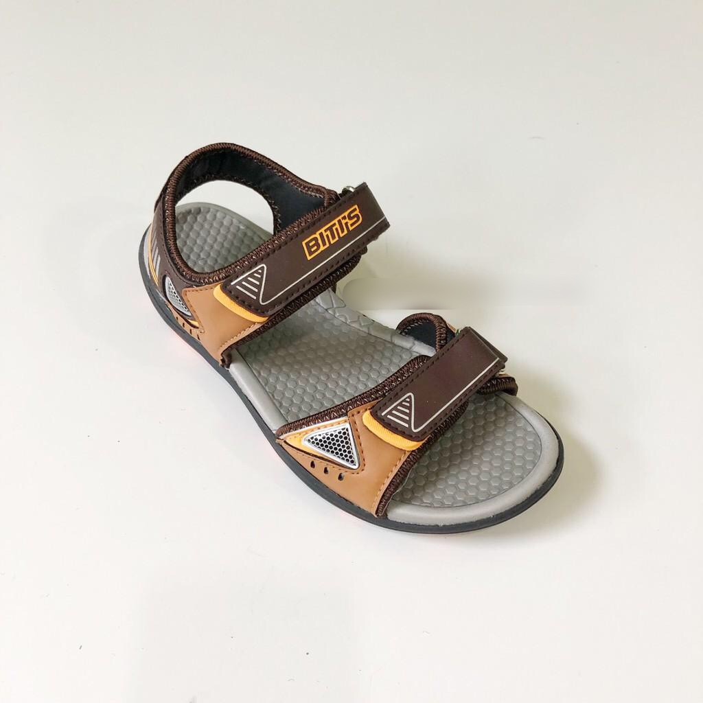 Sandal bé trai BlTIS 28-37 ❤️FREESHIP❤️ Dép quai hậu học sinh đế cao su hai quai dán DRB024300