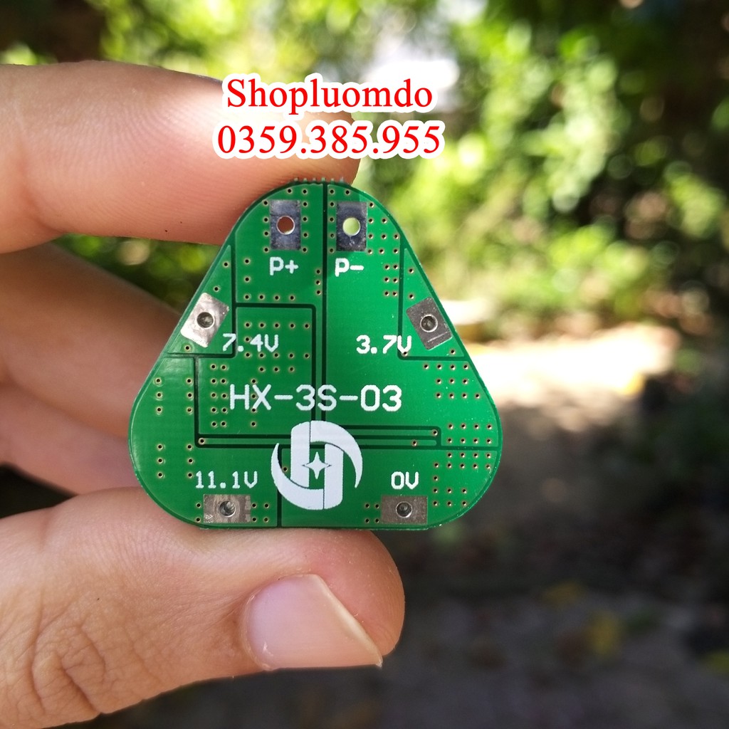 Mạch bảo vệ pin 3s 8A Dùng IC điều khiển