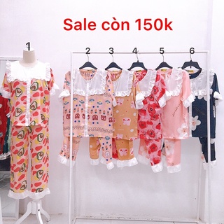 Đồ ngủ vải Gấm quần dài