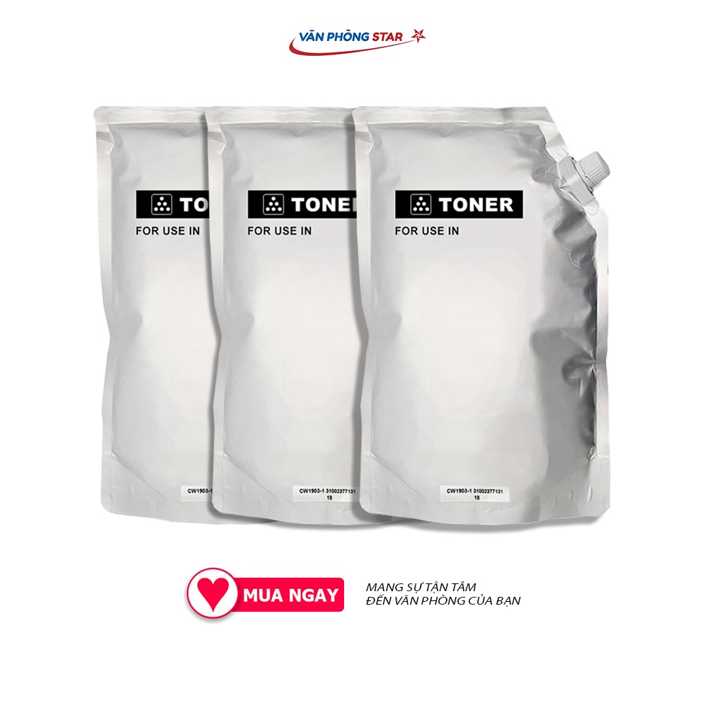 Túi mực đổ 1kg đa năng dùng cho dòng máy photocopy Ricoh Toshiba dung lượng 25.000 - 30.000 bản in A4 Vanphongstar