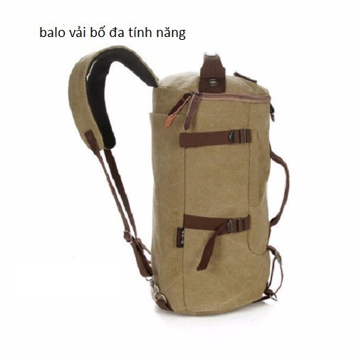 Balo vải bố hình ống_có thể làm túi đeo chéo