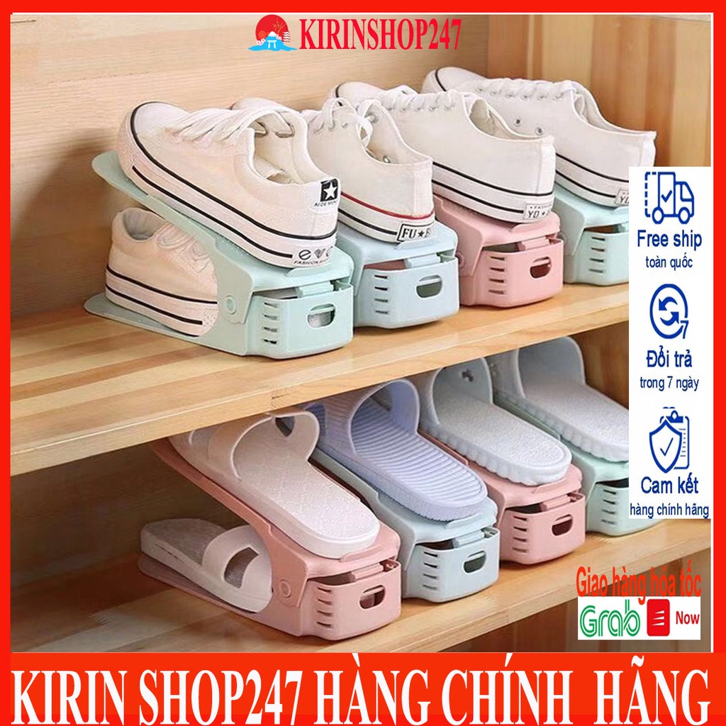 Kệ xếp giày dép cất gọn bằng nhựa tiết kiệm diện tích