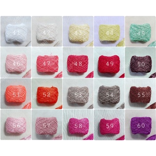 (41-80) Sợi cotton bóng Thái, cotton xà cừ se 0.6mm