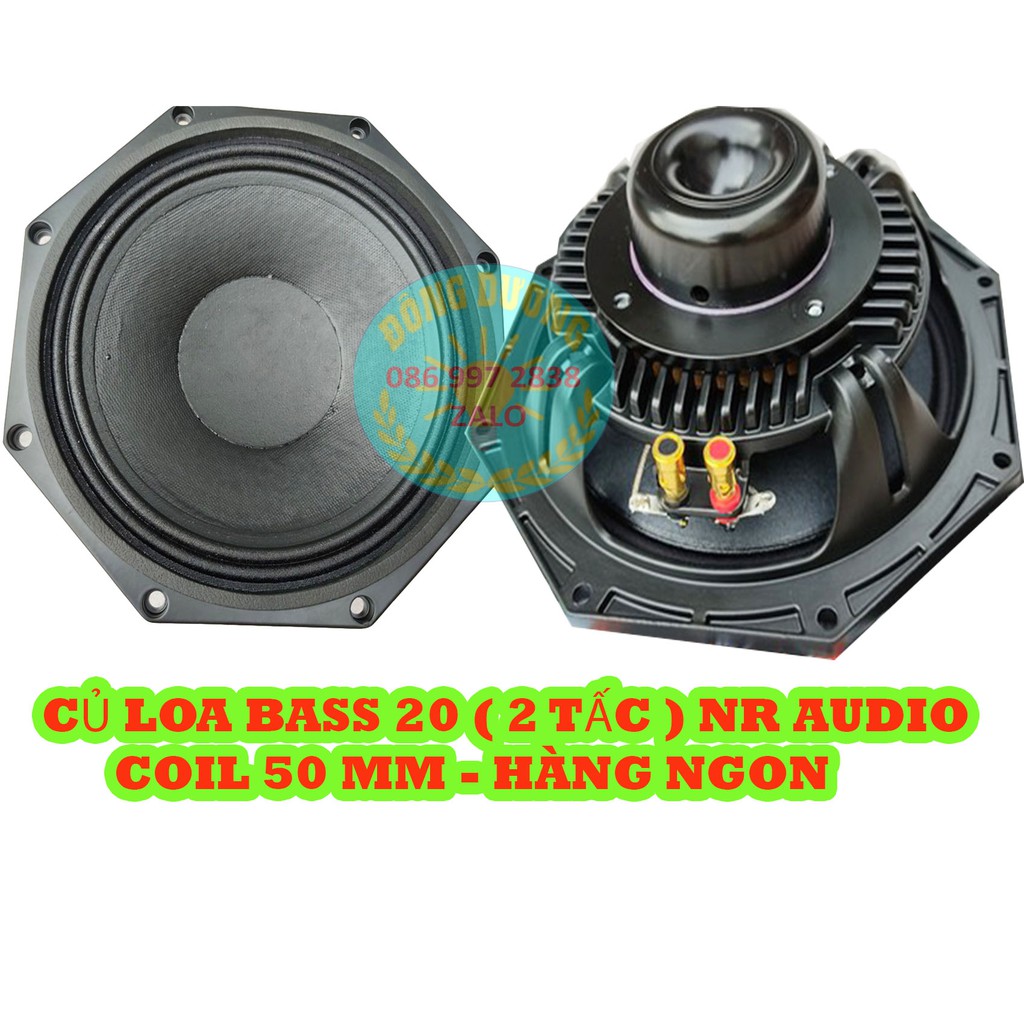 [Mã ELHACE giảm 4% đơn 300K] 2 CỦ LOA BASS 20 TỪ NEO NR AUDIO CÔN 50 DÂY DẸT - CỦ LOA 2 TẤC TỪ NEO