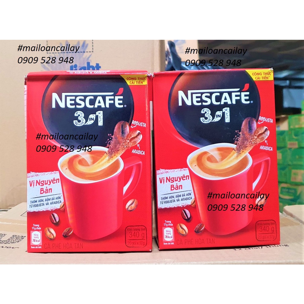 NESCAFE 3in1 Rang xay Đậm Vị Cà Phê 340g