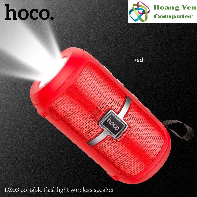 Loa Bluetooth HOCO DS03 V5.0 Âm Thanh Lớn Rõ, Tích Hợp Đèn Pin - BH 1 Năm - Hoàng Yến Computer