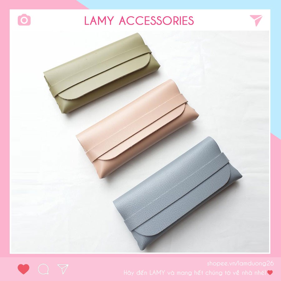 Ví da đựng kính cận, kính râm vintage