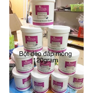 Bột đắp móng Ezflow 120g chính hãng đắp móng nặn hoa mềm dẻo mịn