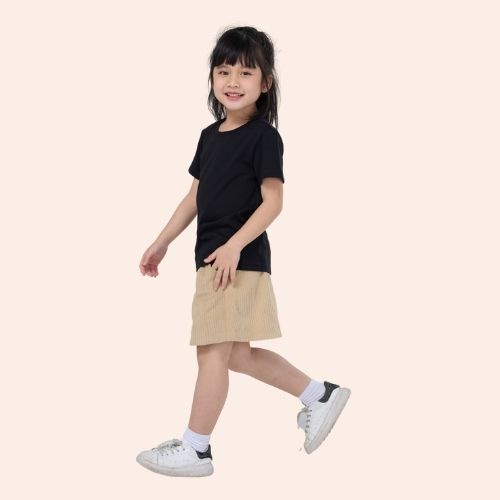 Áo thun trơn cho bé YODY phông tay ngắn, vải cotton co giãn, thoáng mát, mềm mịn TSK5187