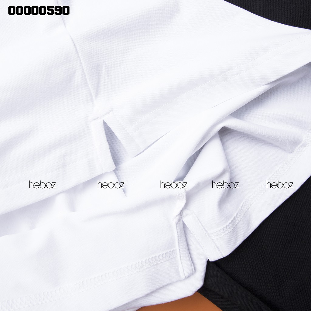 [HẾN STORE MENSWEAR] Áo polo chữ thêu Heboz chất vải co giãn tốt mặc thoải mái - 00000590